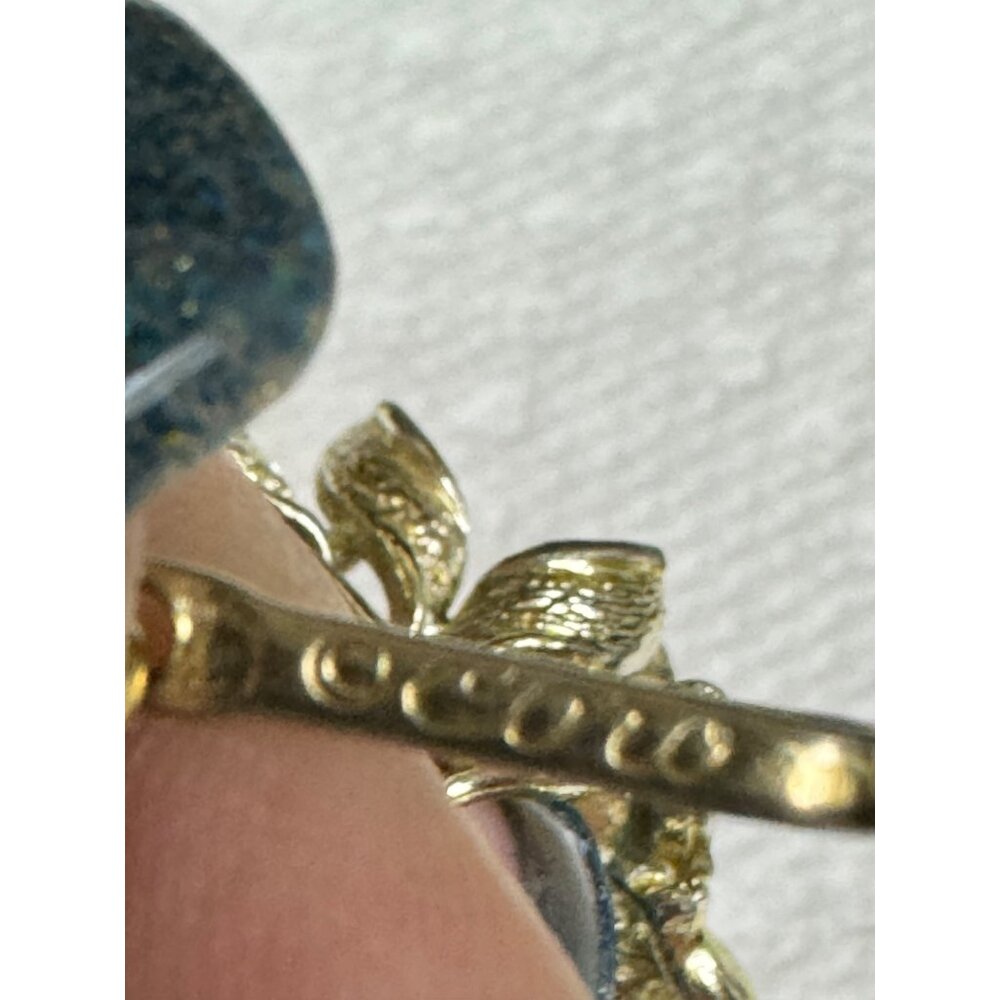 Vintage Coro Necklace Gold Tone Choker Leaf Design Statement Necklace - Picture 6 of 6